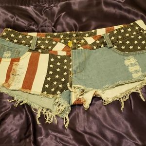 Extra short booty shorts